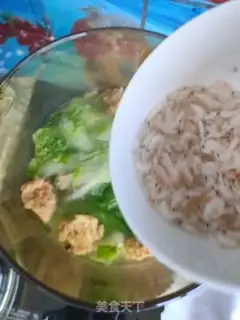 Make Soumaru cabbage fan soup step 7