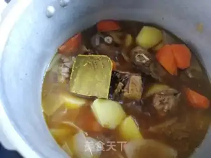 Make Curry potato chicken step 6