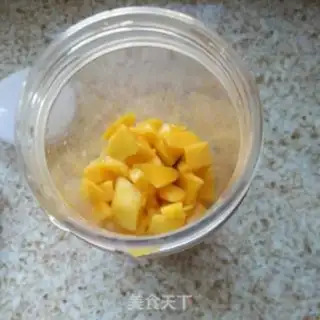 Make Mango milk step 1