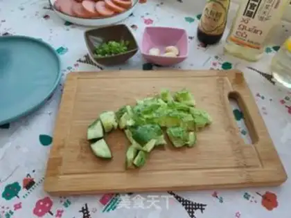 Make Cucumber sausage step 1
