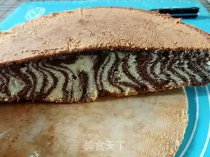 Make Ten inches of zebra gill cake step 32