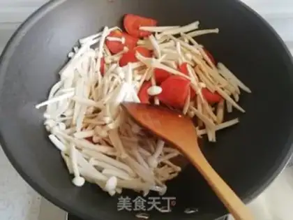 Make Tomato fried the mushrooms step 5