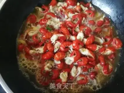 Make Spicy beer, lobster tail step 9