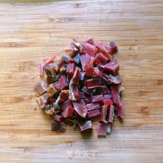 Make Shrimp dry ham steaming doll food step 3