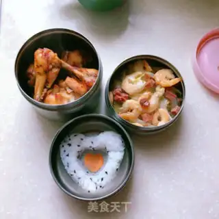 Make Shrimp dry ham steaming doll food step 8