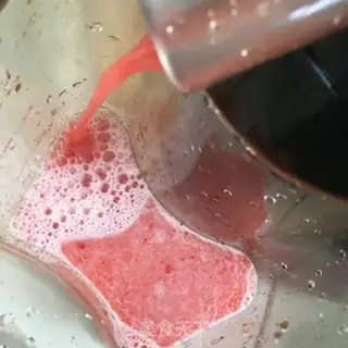 Make Fresh strawberry pear juice step 5