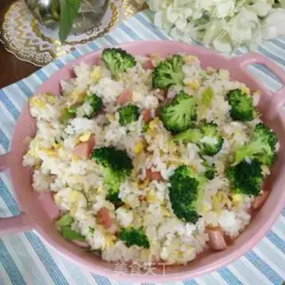 Make Siamese ham and rice step 8