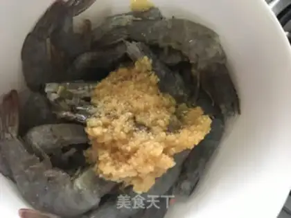 Make Garlic for shrimp step 1