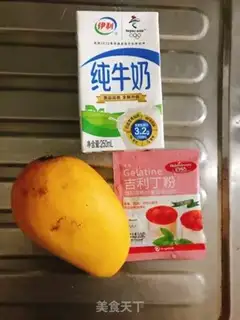 Make Mango milk pudding step 0