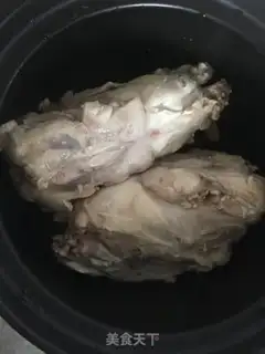 Make Mixer chicken gel soup step 1