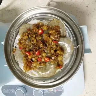 Make Garlic fan doll shrimp step 10