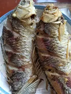 Make Wildfish burning shrimp step 3
