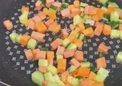 Make Egg fried rice step 4
