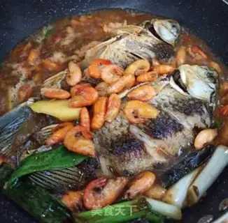 Make Wildfish burning shrimp step 7