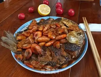 Make Wildfish burning shrimp step 9