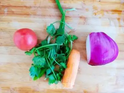 Make A spinach tomato step 2