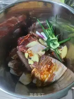 Make High pressure pan halogenated beef step 1