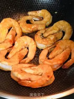 Make Curry sea white shrimp step 3