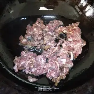 Make Beef fried white step 2
