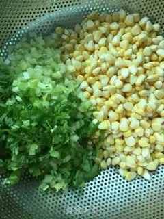 Make Carrot corn dumplings step 1