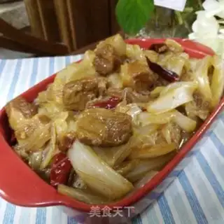 Make A red roasted cabbage fan step 8