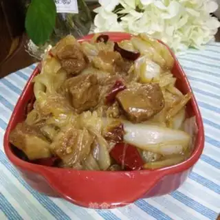 Make A red roasted cabbage fan step 9