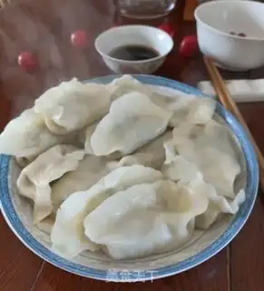 Make Three meat dumplings step 7