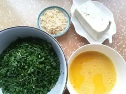 Make Cream eggs and tofu pie step 0
