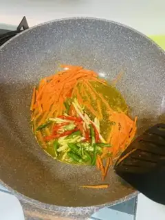 Make Wood bean dry meat step 4