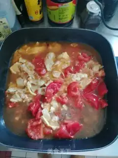 Make Tomato egg cake step 4