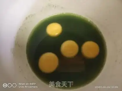 Make A spinach cake roll step 1