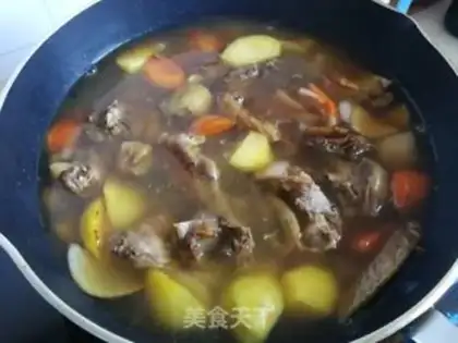 Make Curry potato chicken step 5