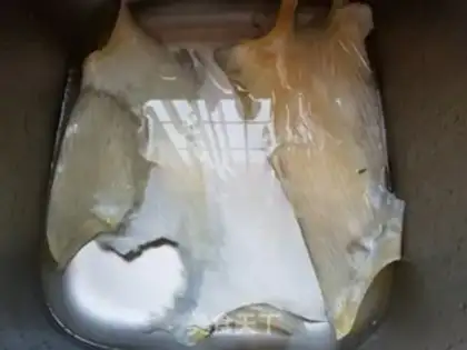 Make Seafin fin soup step 1