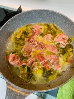 Make Sour soup, fat cow step 5