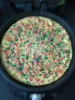 Make Pyramid ham and sausage pancakes step 9