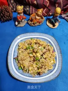 Make Sausage pea egg fried rice step 10