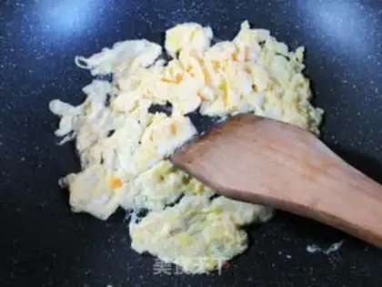 Make ♪ Little green egg fried river powder ♪ step 2