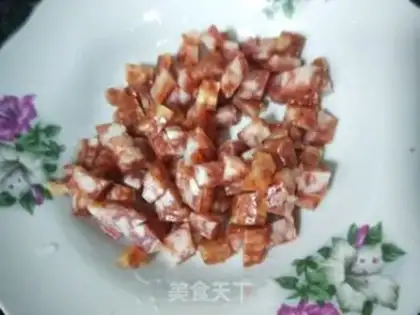 Make Blue bean corn sausage step 1