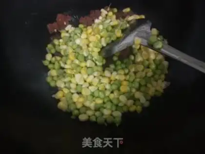 Make Blue bean corn sausage step 4
