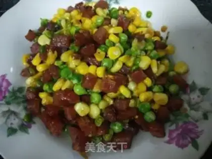 Make Blue bean corn sausage step 6