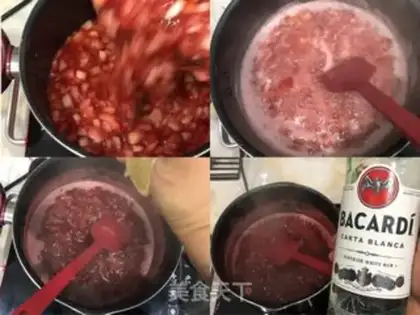 Make Strawberry sauce step 3