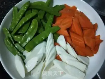 Make Four-coloured fried step 1