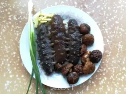 Make Sea cucumber mushroom porridge step 0