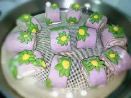 Make Potato daisies step 9