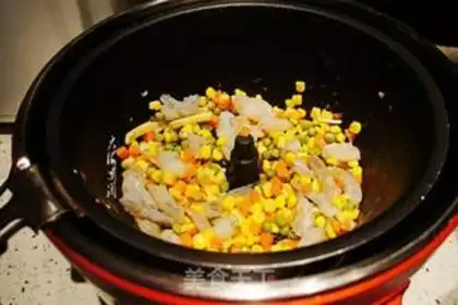Make Shrimp fried corn step 1