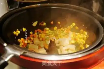Make Shrimp fried corn step 4