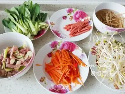 Make Rock pan rice step 1