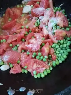 Make Tomato fried peas step 6