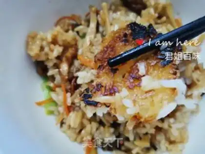 Make Rock pan rice step 7