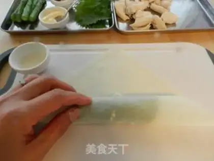 Make Spring rolls step 2